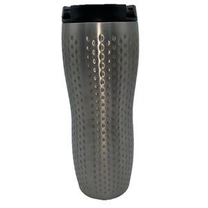 Starbucks Dimpled Stainless Steel 16 Oz Insulated Coffee Tea Travel Mug 2008